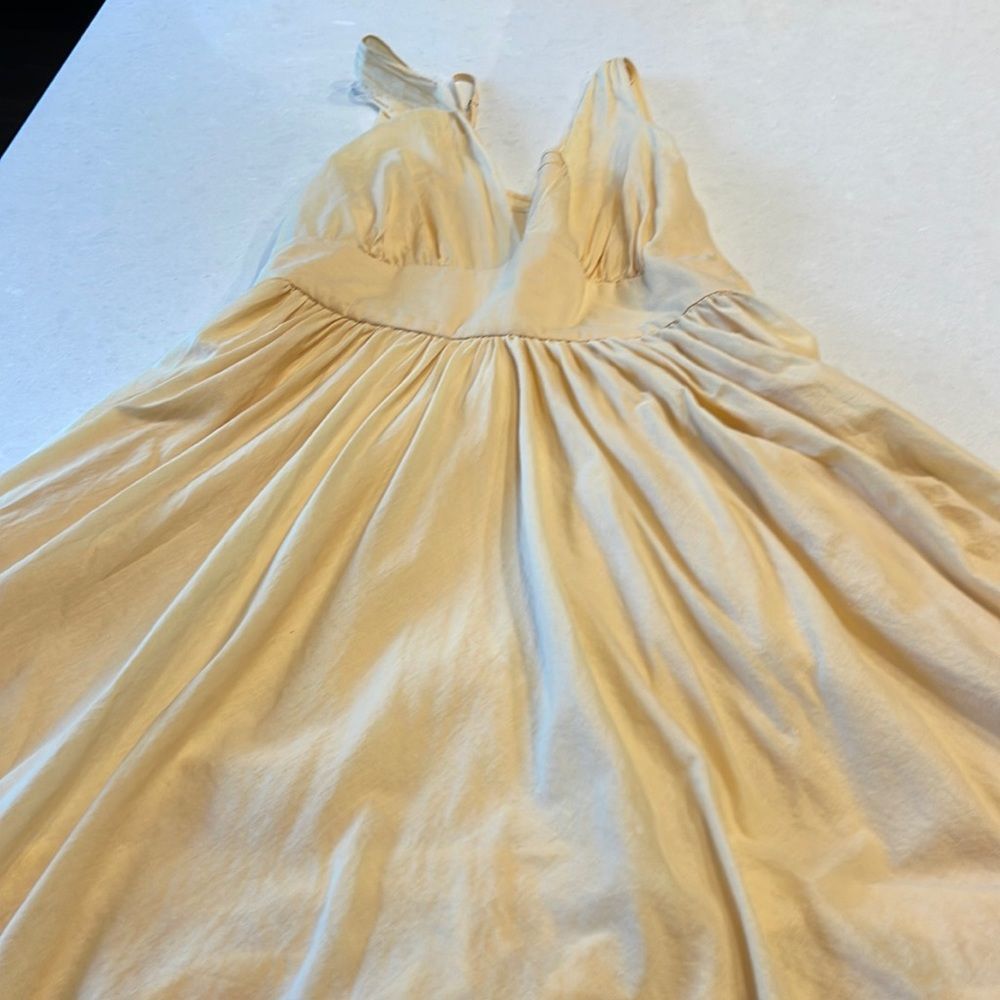 Calvin Klein butter yellow Dress